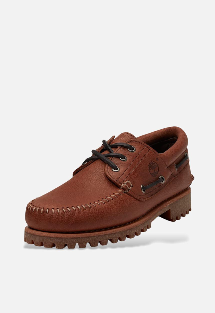 Timberland - Timberland Authentic Boat Shoe - Rust Full Grain W Dk Gray