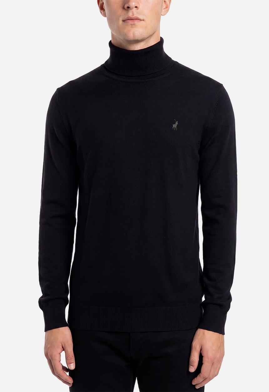 POLO - Bradley Roll Neck Ls Knitwear  - Black