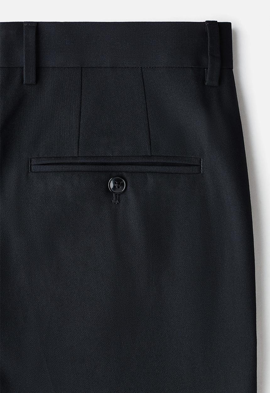 H&M - Slim fit tailored trousers - dark blue
