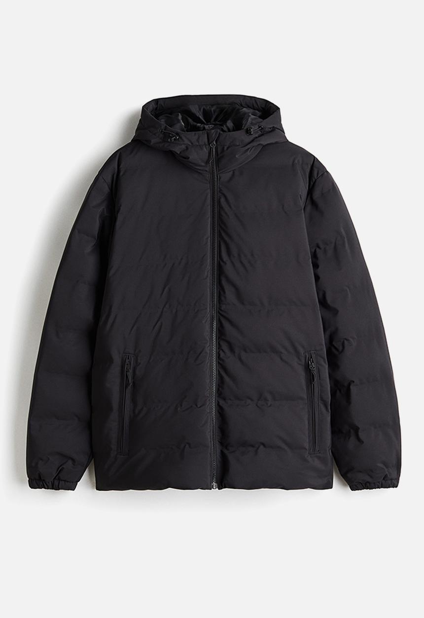 H&M - Regular fit water-repellent puffer jacket - black