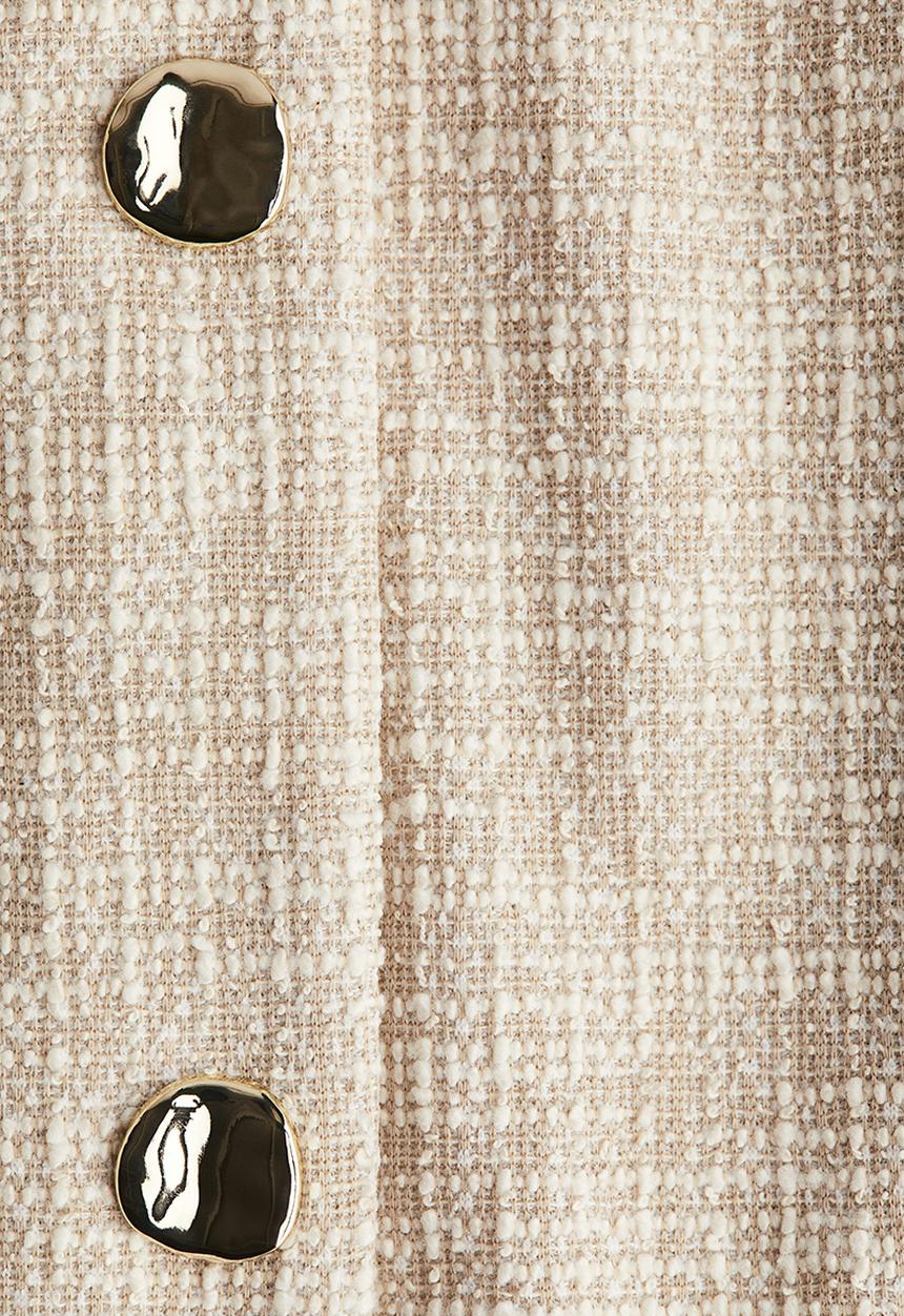 H&M - Textured jersey waistcoat - light beige marl