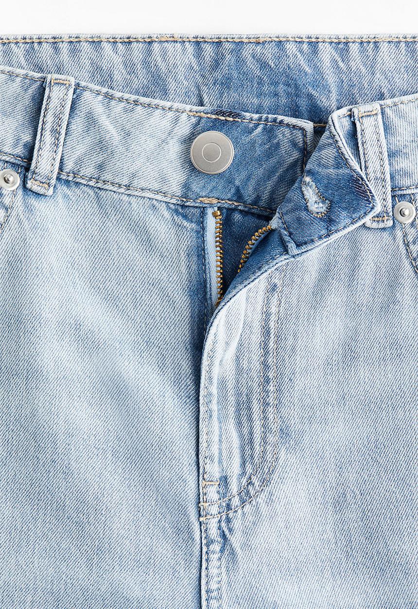 H&M - Wide regular jeans - light denim blue
