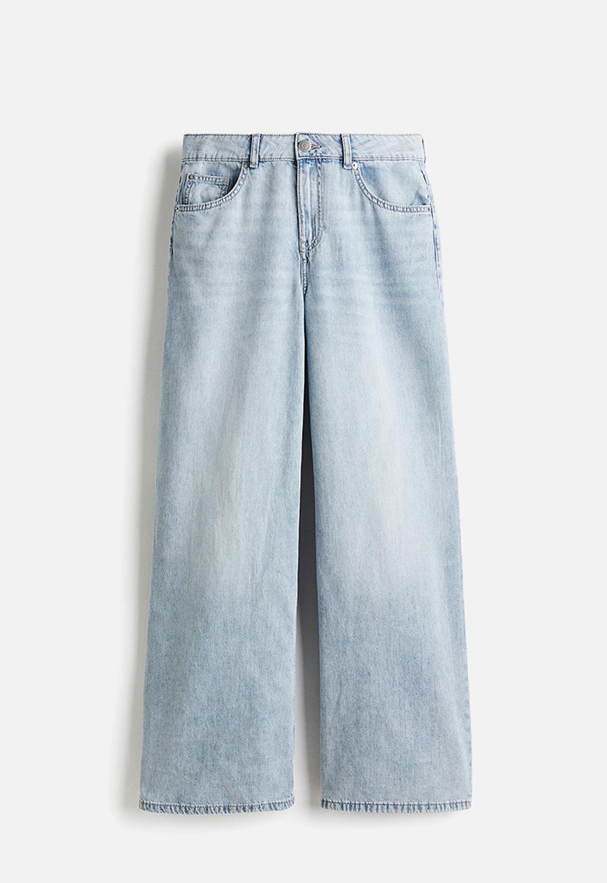 H&M - Wide regular jeans - light denim blue