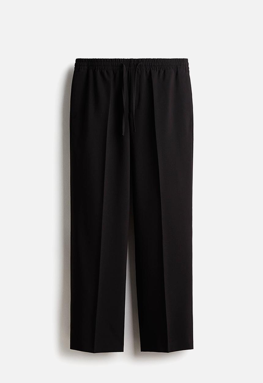 H&M - Relaxed fit trousers - black