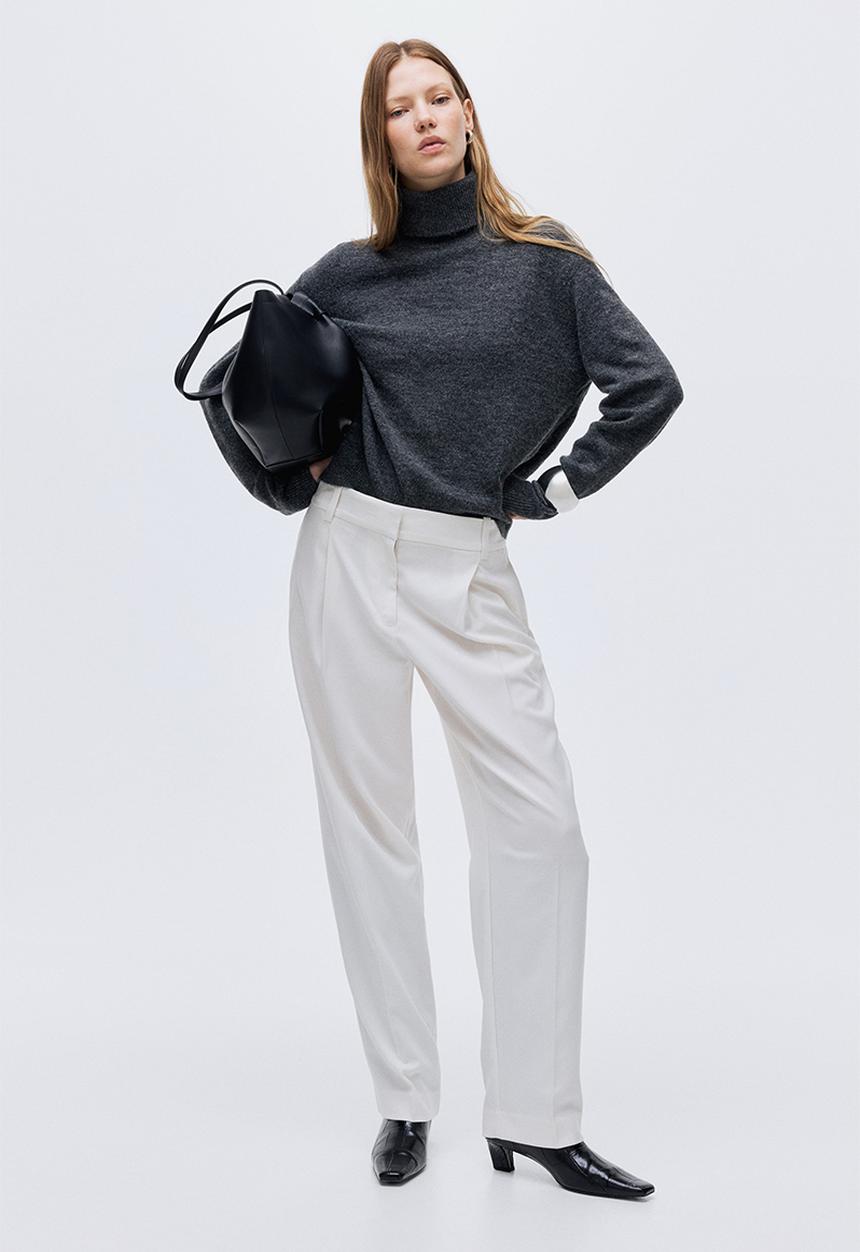 H&M - Tailored trousers - white