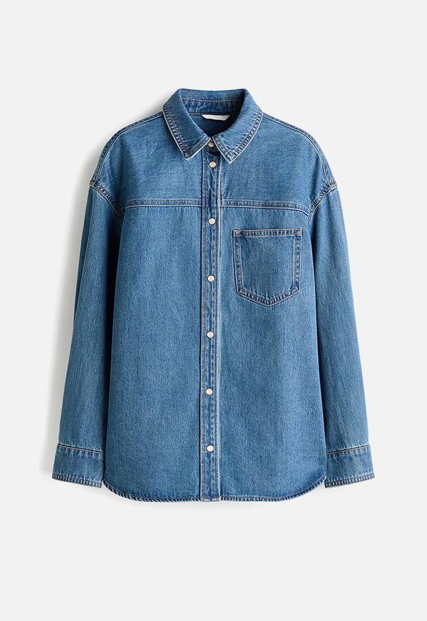 H&M - Denim shirt - denim blue