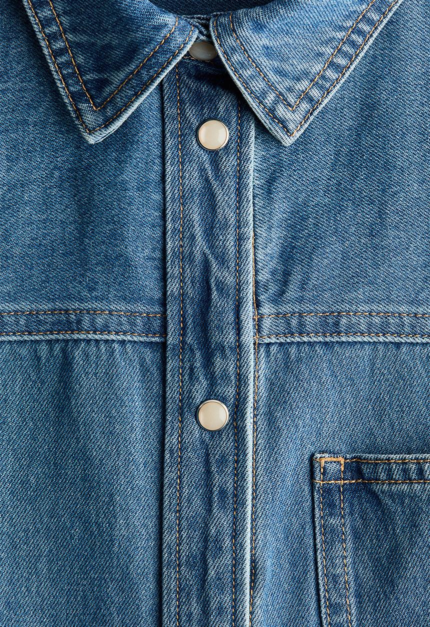 H&M - Denim shirt - denim blue