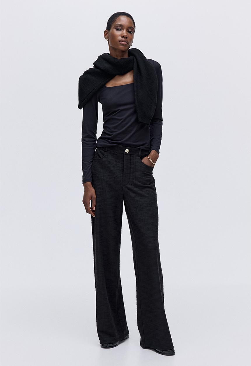 H&M - Boucle trousers - black
