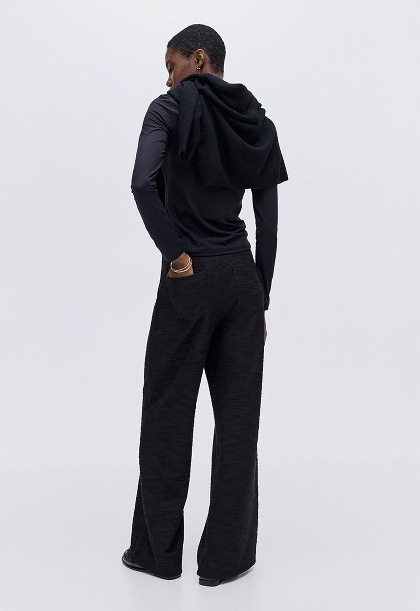H&M - Boucle trousers - black