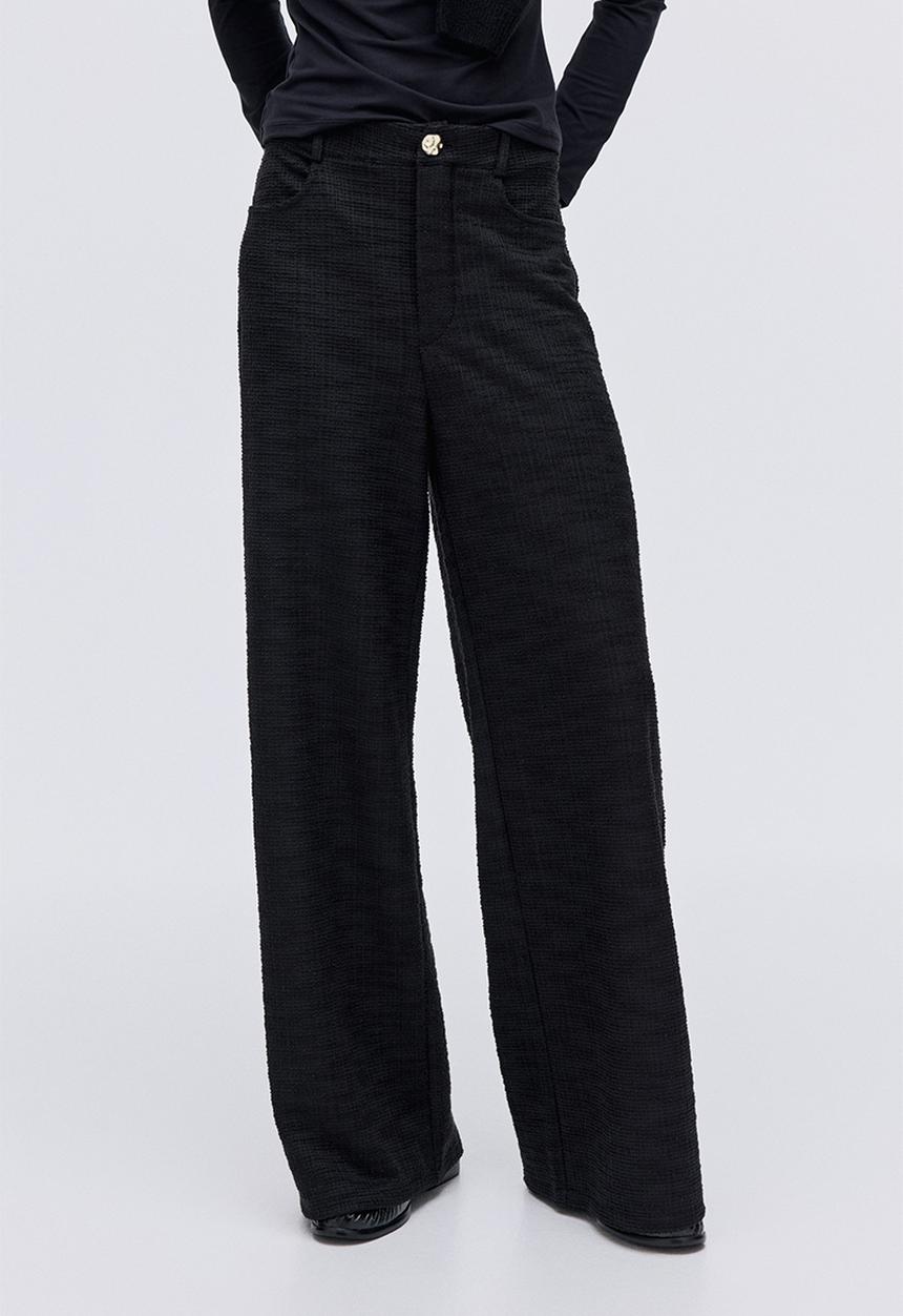 H&M - Boucle trousers - black