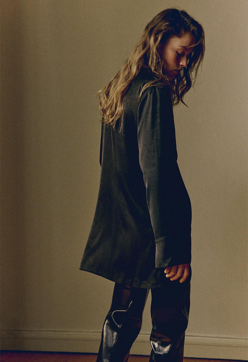 H&M - Draped dress - black