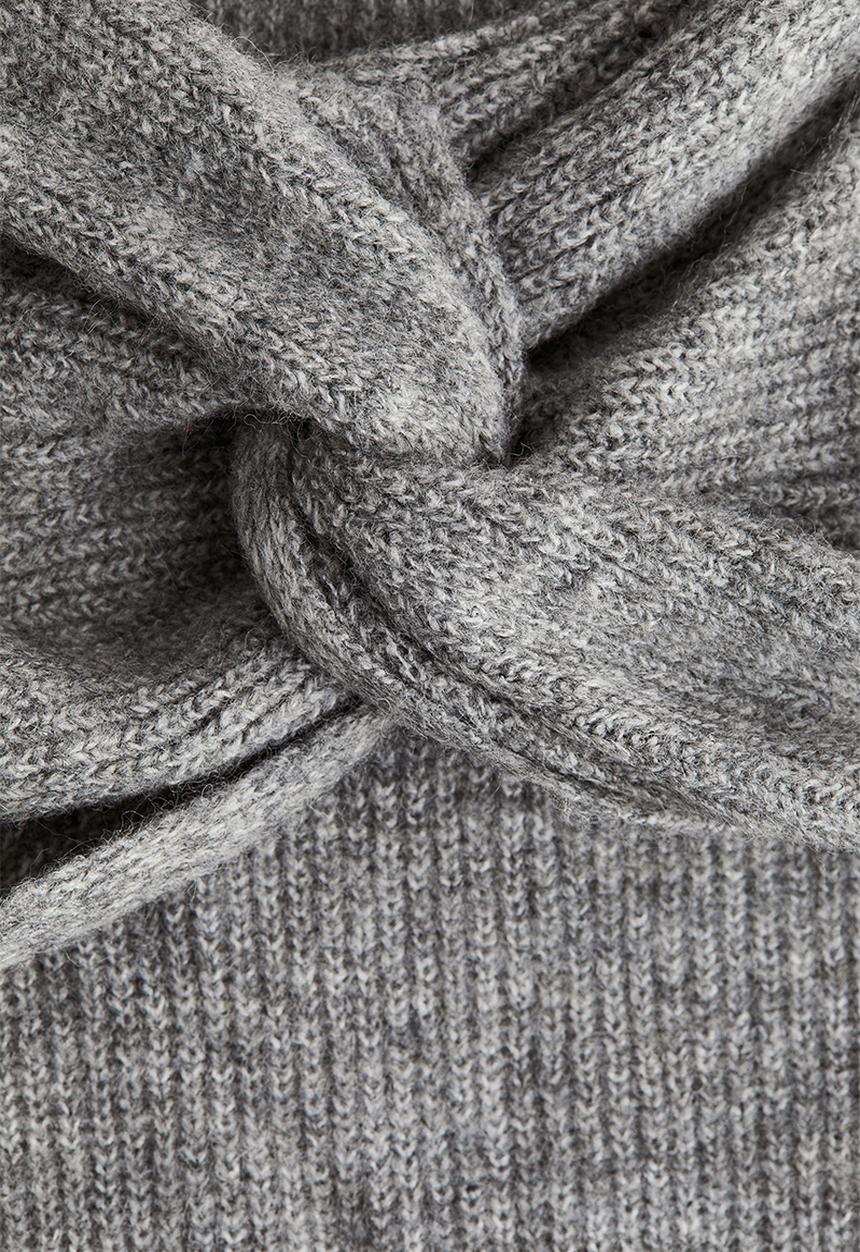 H&M - Off-the-shoulder jumper - grey marl