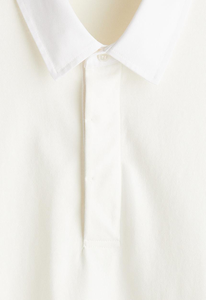 H&M - Loose fit cotton polo shirt - white