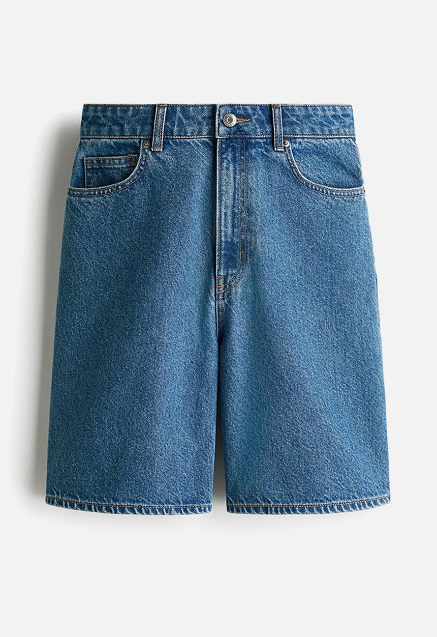 H&M - Denim bermuda shorts - denim blue
