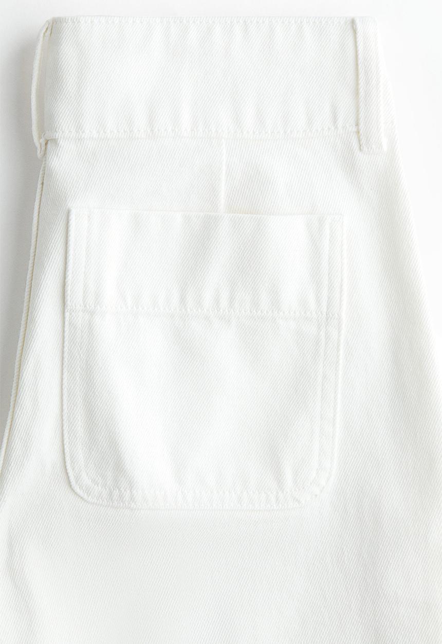 H&M - Wide high jeans - white