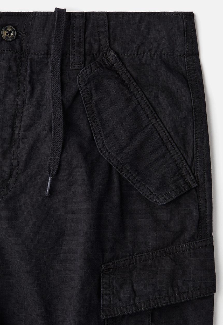 H&M - Loose fit cargo trousers - black