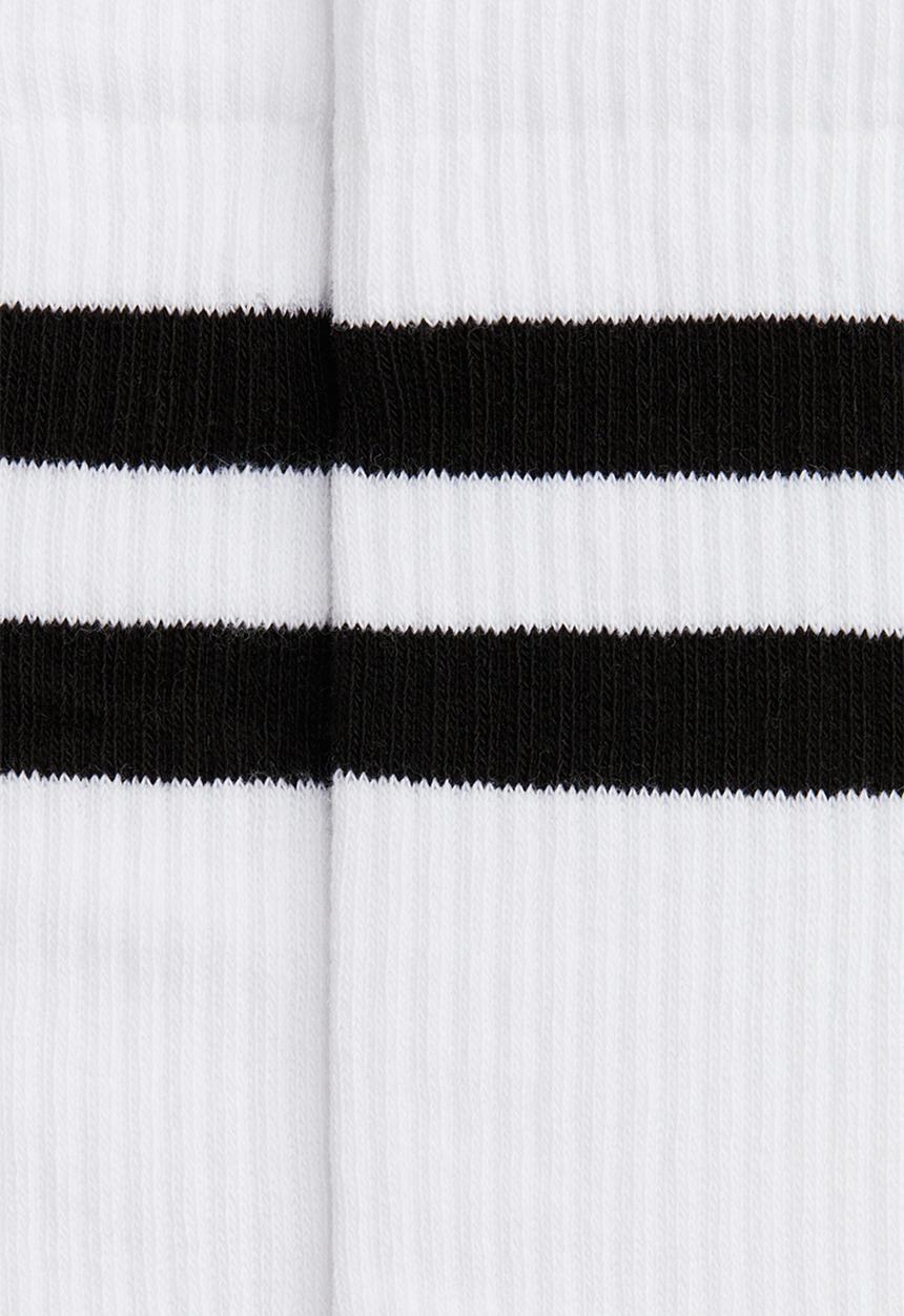 H&M - 5-Pack socks with lycra - white/striped