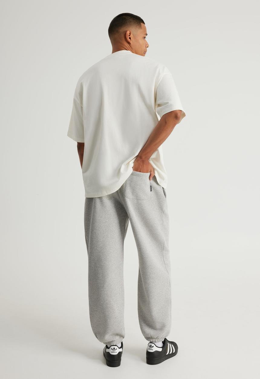 Factorie - Baggy Cuffed Trackpant - Grey Marle