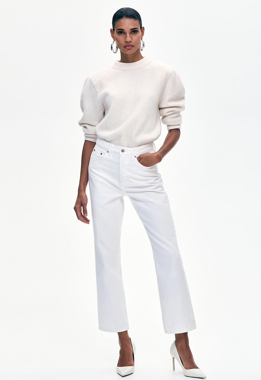 H&M - Shoulder-pad jumper - ivory
