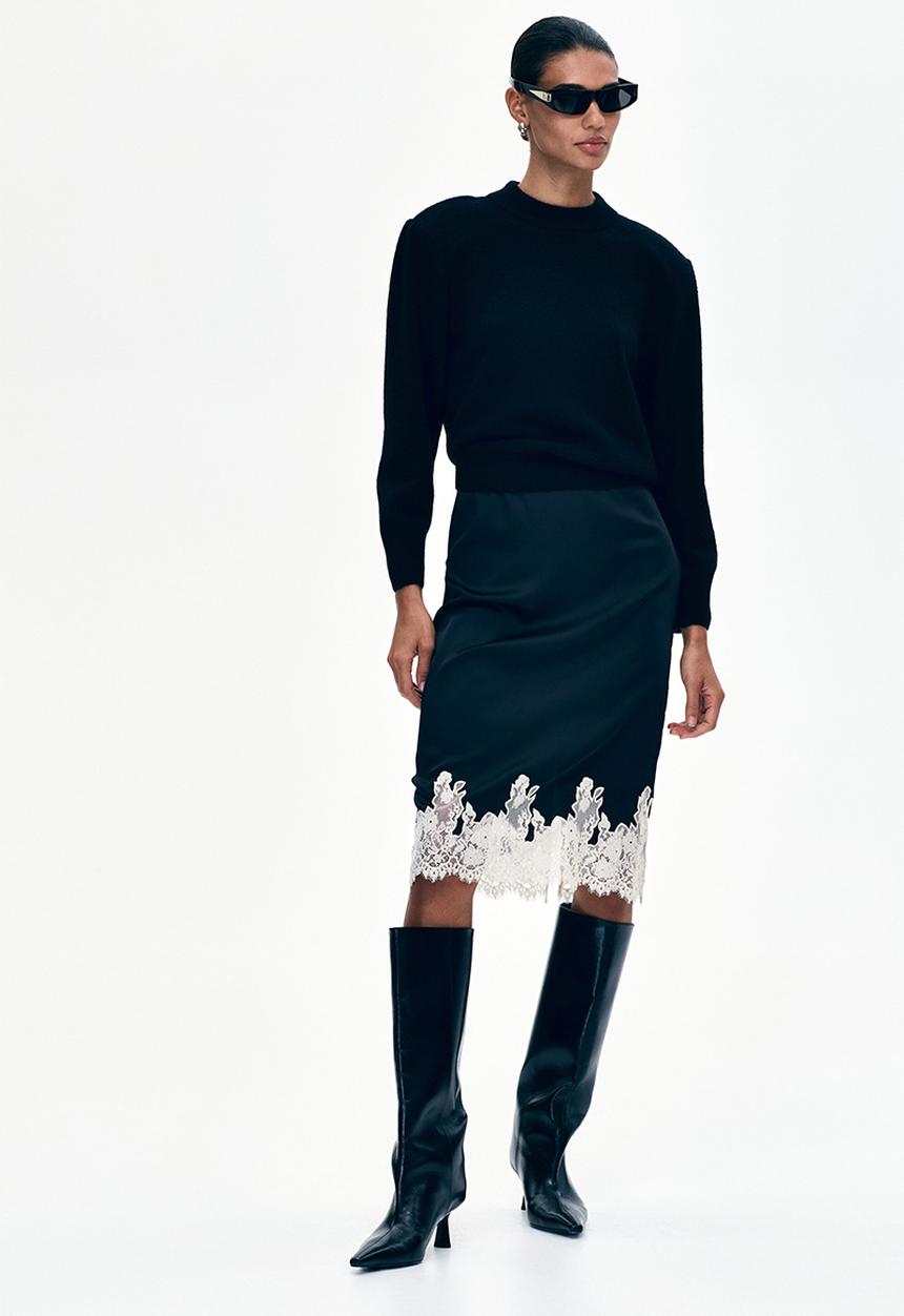 H&M - Shoulder-pad jumper - black