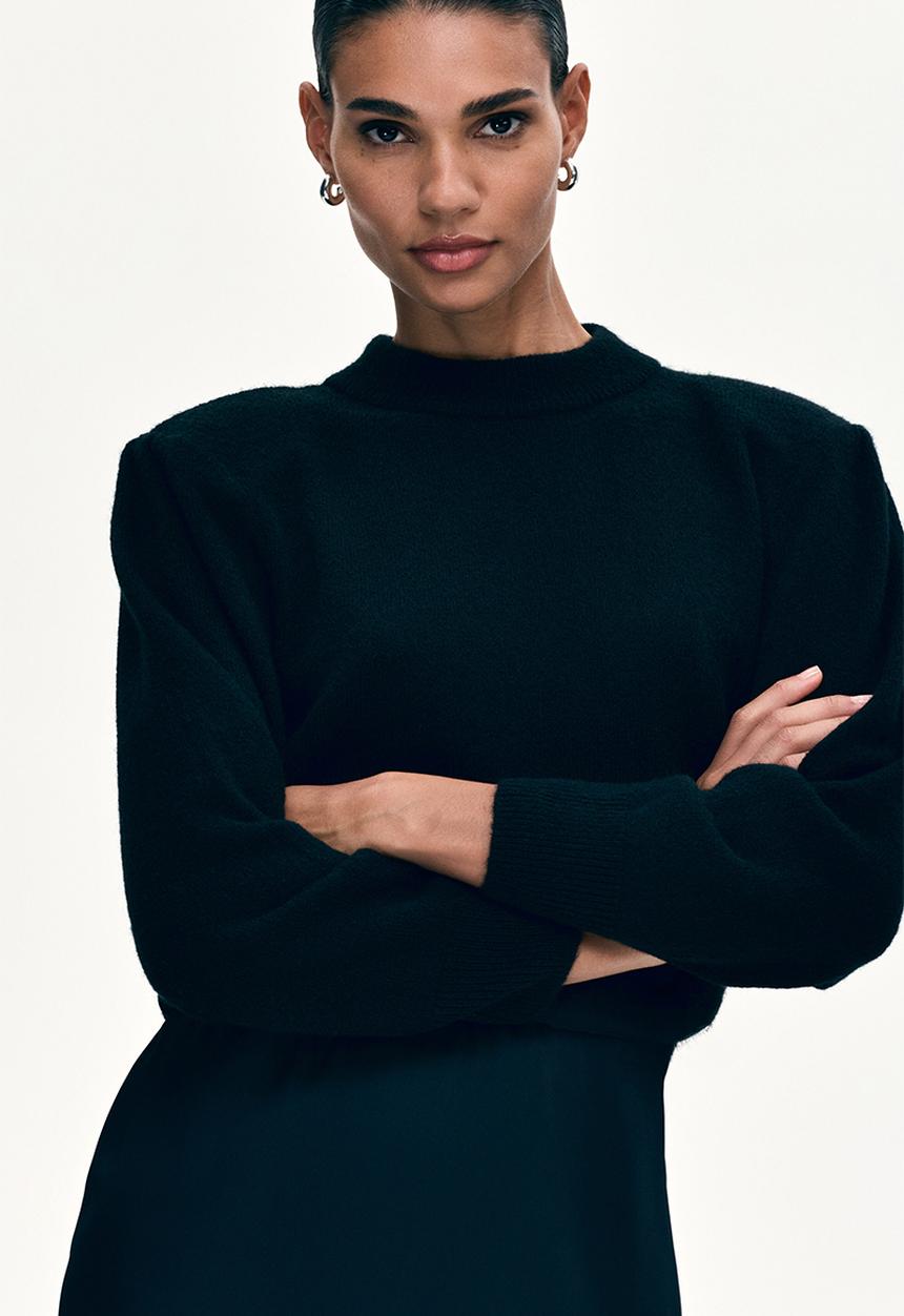 H&M - Shoulder-pad jumper - black