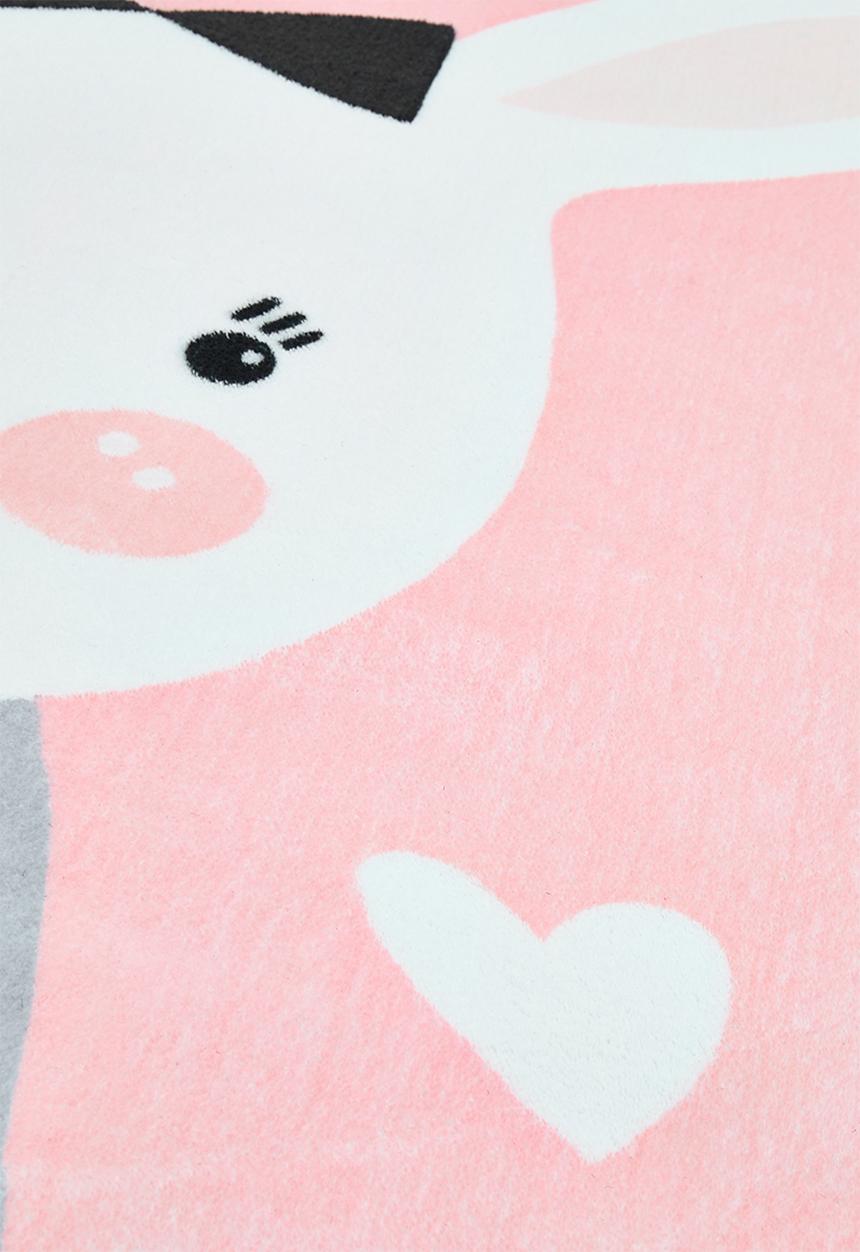 Pop Candy - Pretty bunny round rug - pink