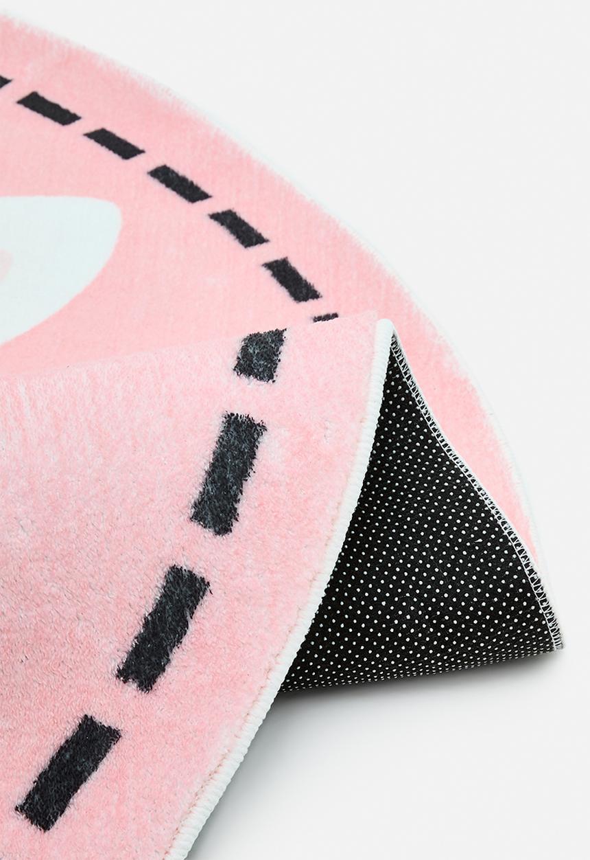 Pop Candy - Pretty bunny round rug - pink