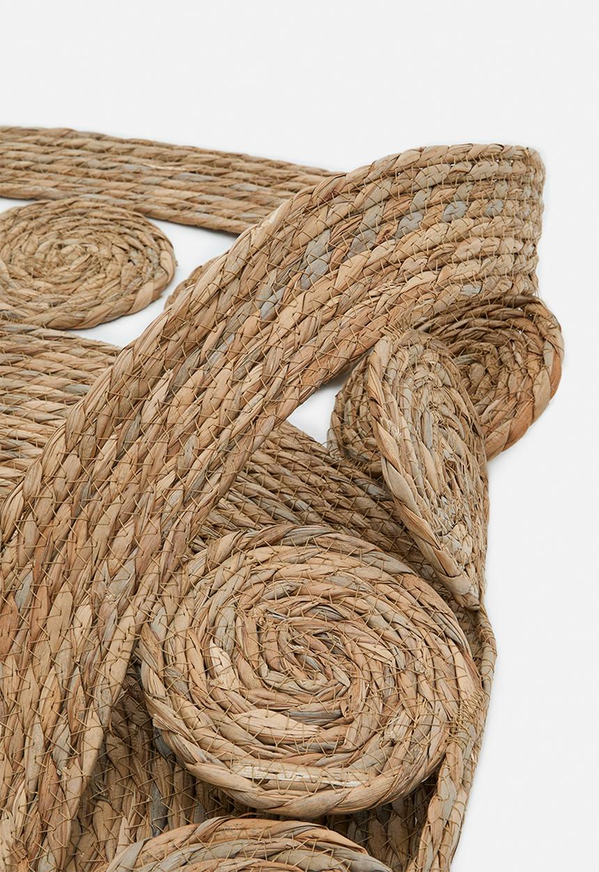 Pop Candy - Woven straw mat - neutral