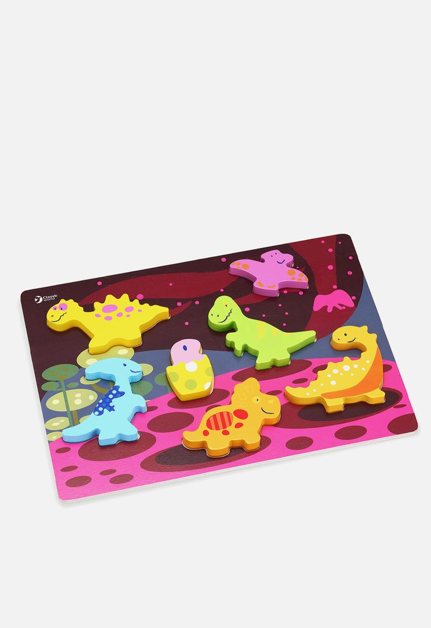Greenbean Learning - Classic World 3D Puzzle Dinosaur 8pcs - multi
