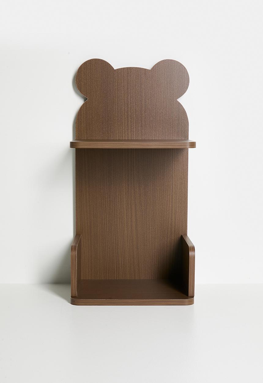 Pop Candy - Animal ear desktop book shelf - walnut