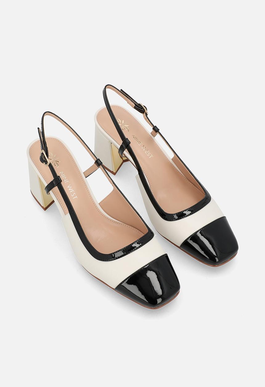 Nine West - Acalena block heel - off white