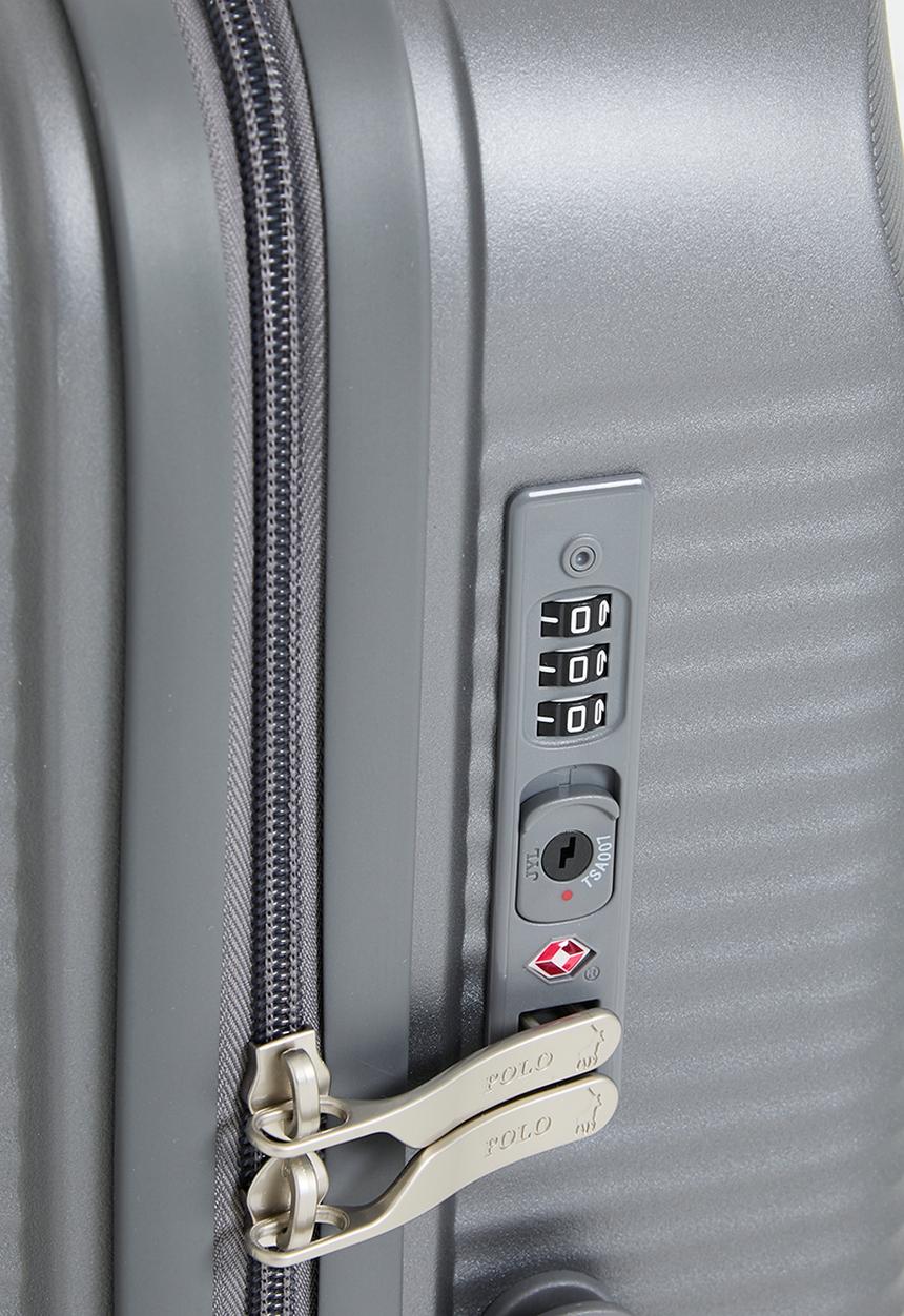 POLO - Polo Stellar Medium 4 Wheel Trolley Case - Grey
