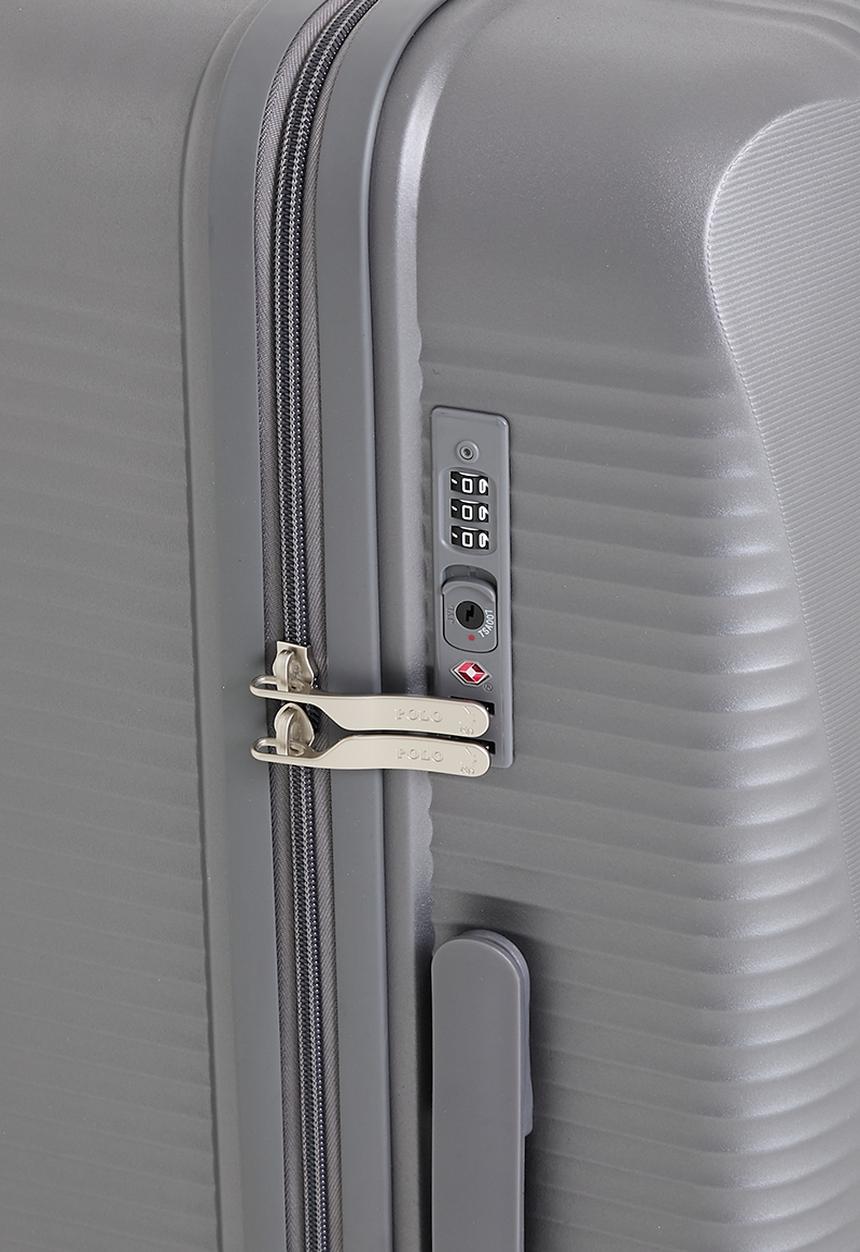 POLO - Polo Stellar Large 4 Wheel Trolley Case - Grey