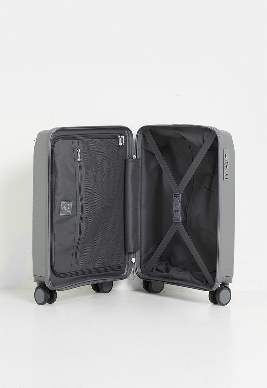 POLO - Polo Stellar Carry On 4 Wheel Trolley Case - Grey