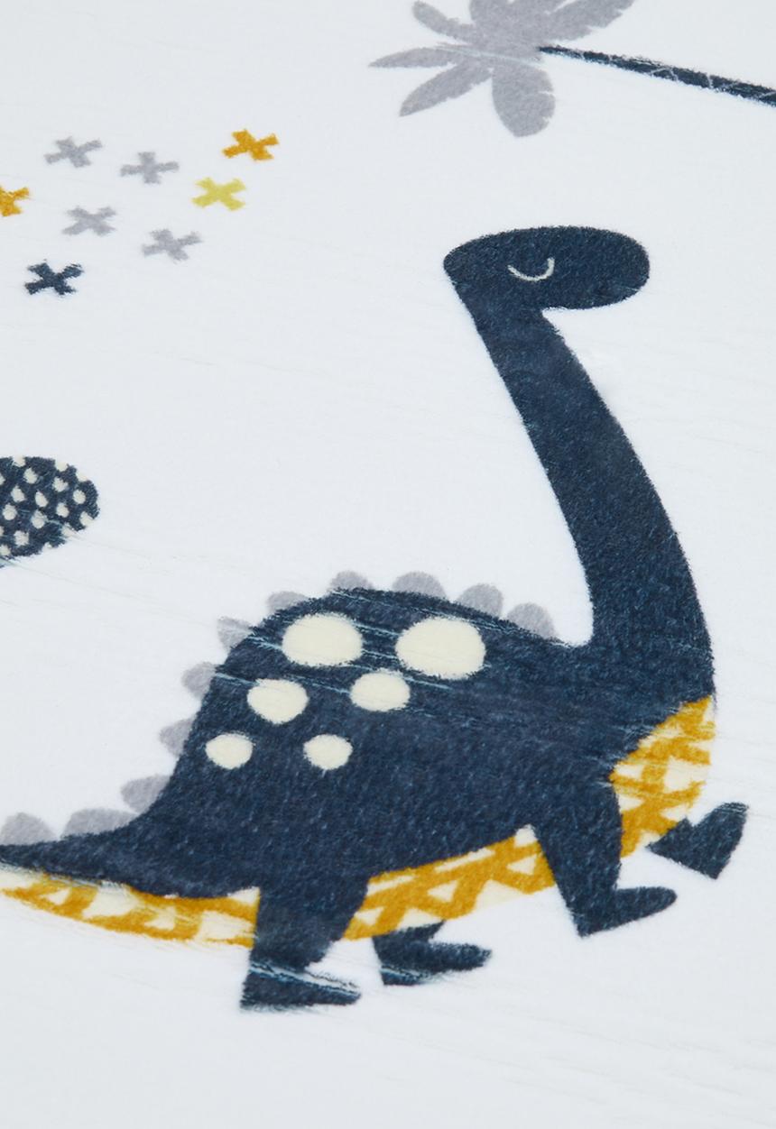 Pop Candy - Dino multi rug - white/mustard/multi
