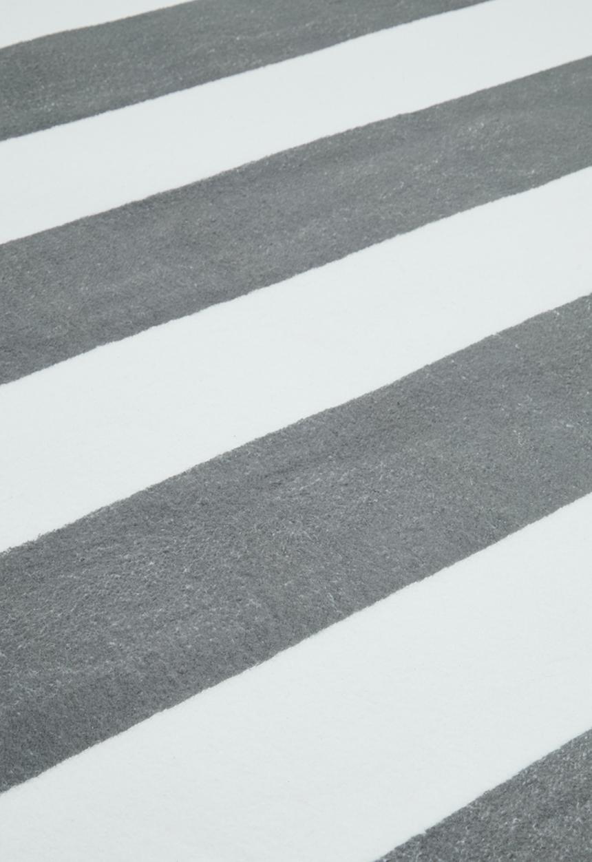 Pop Candy - Circular rug - grey stripes