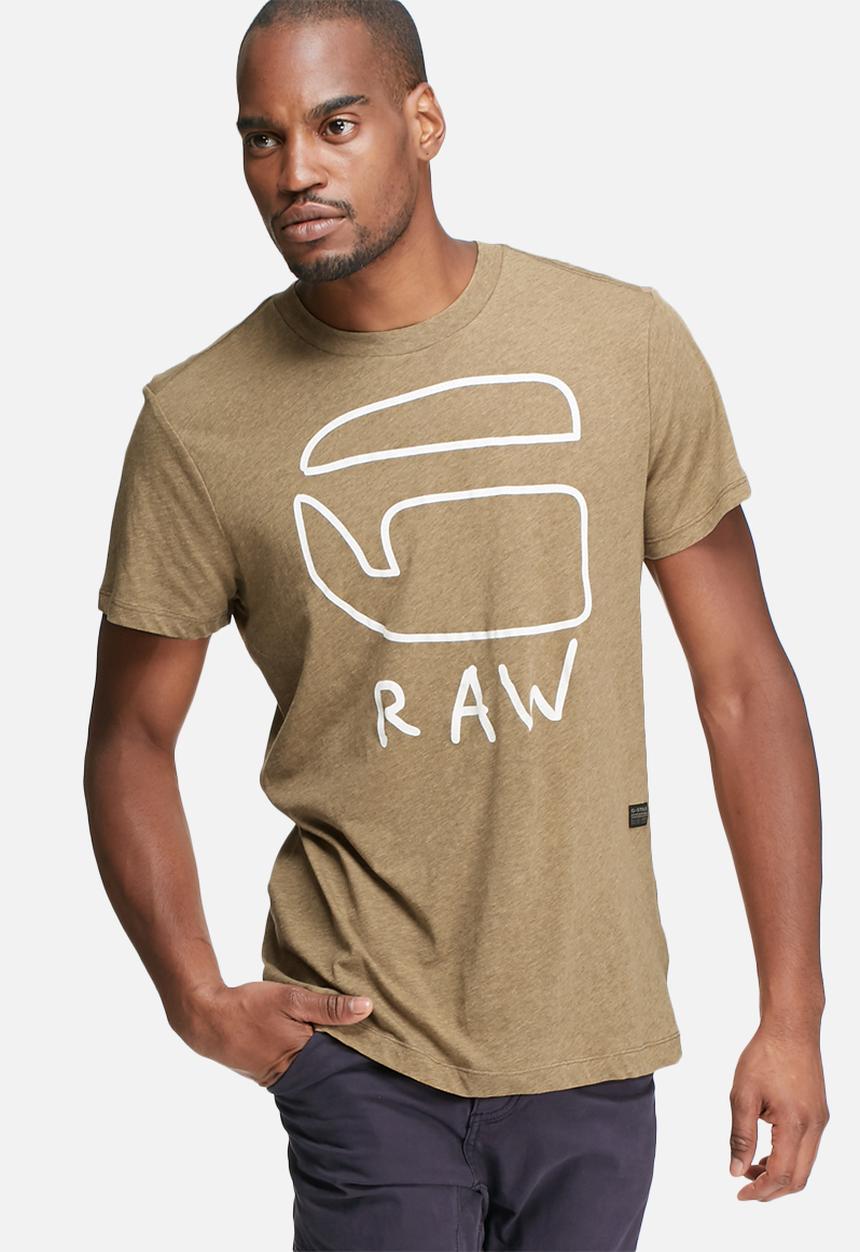 G-STAR - Brons regular tee