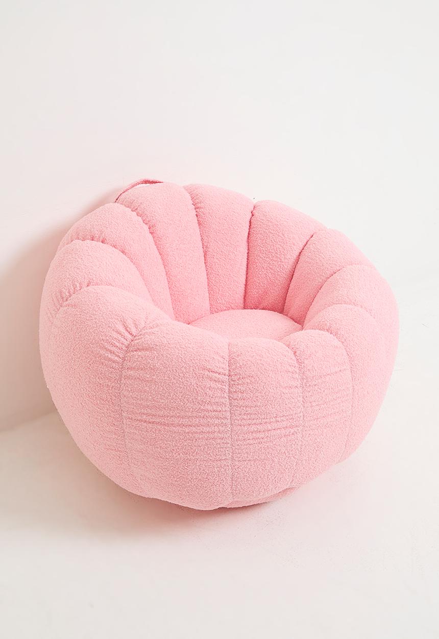 Pop Candy - Seashell design chair and ottoman - pink
