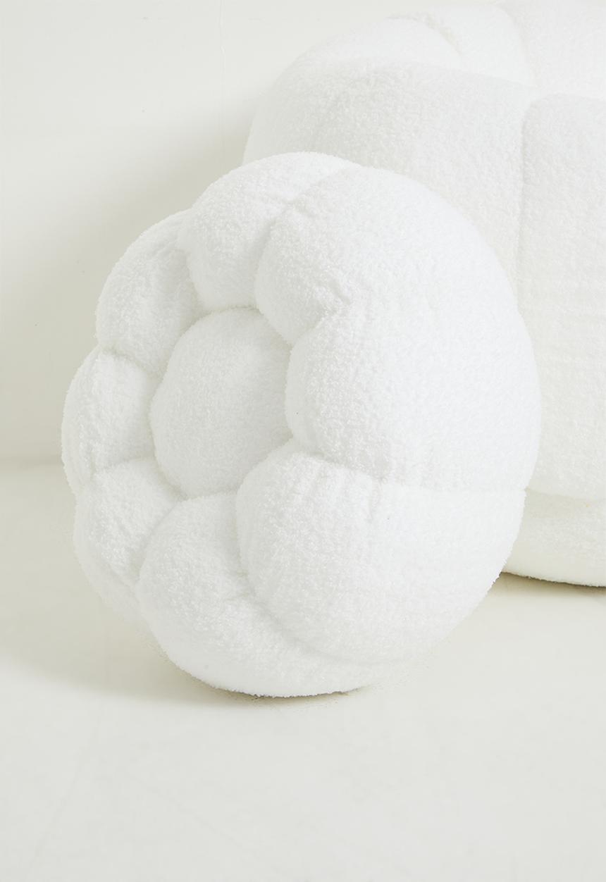 Pop Candy - Seashell design chair and ottoman - off white