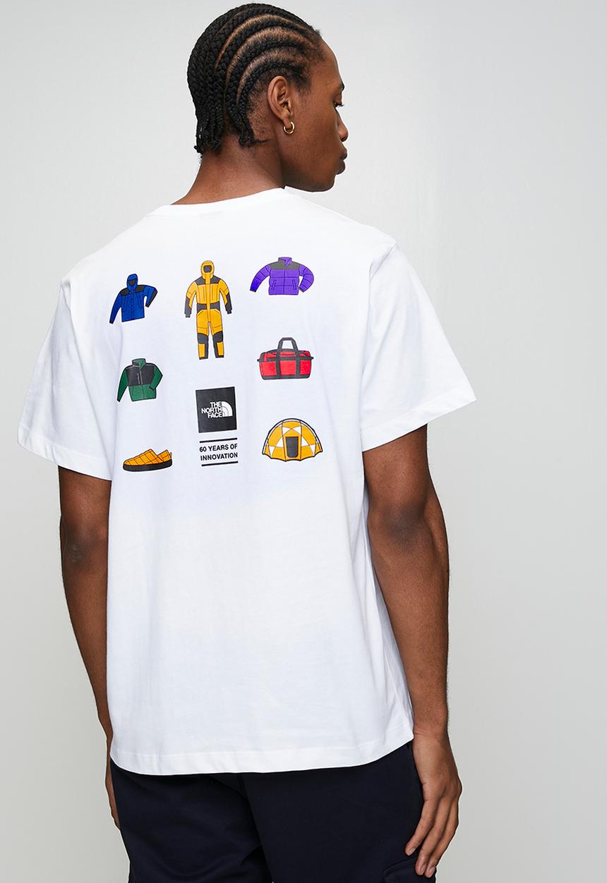The North Face - Icon Celebration Regular Short Sleeve Tee Graphic -  White