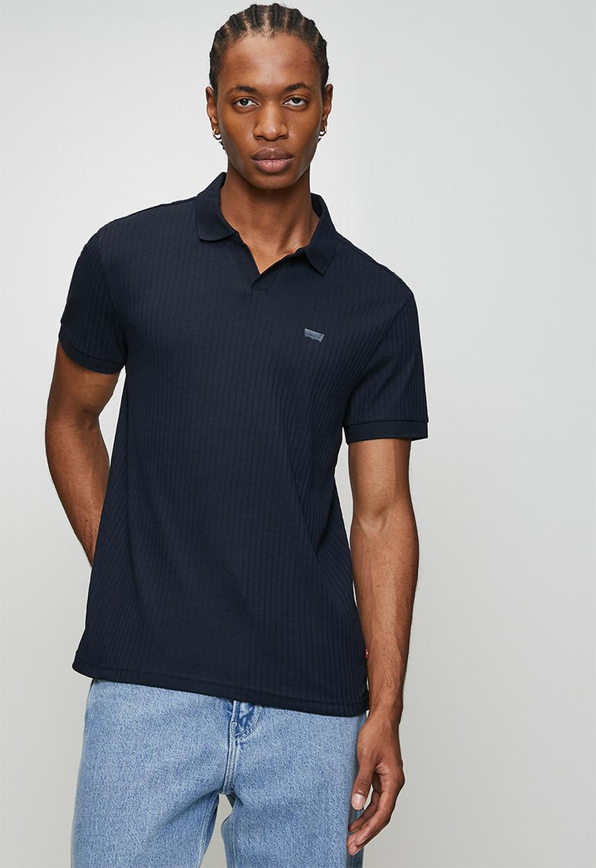 Levi’s® - Rib johnny collar polo - standard navy
