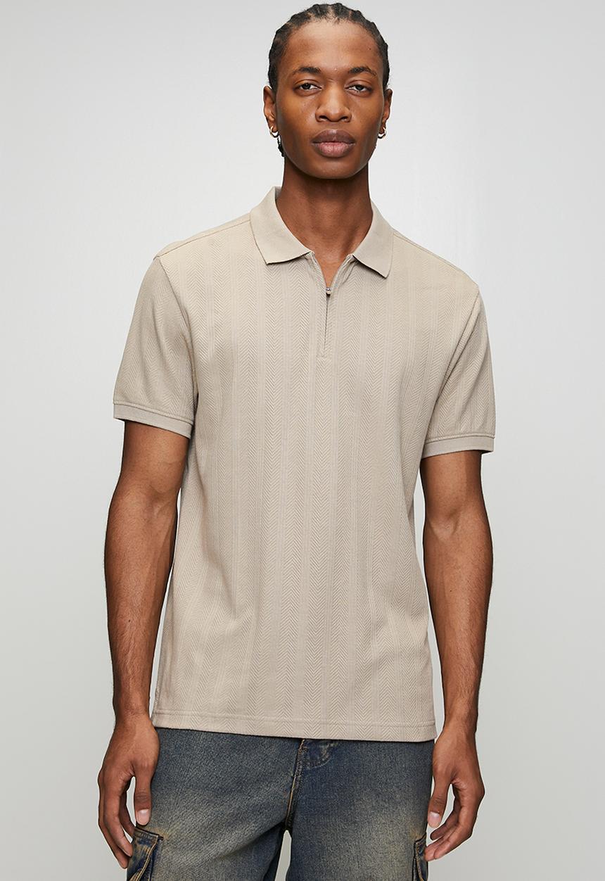 Levi’s® - Zip structure polo - vintage khaki