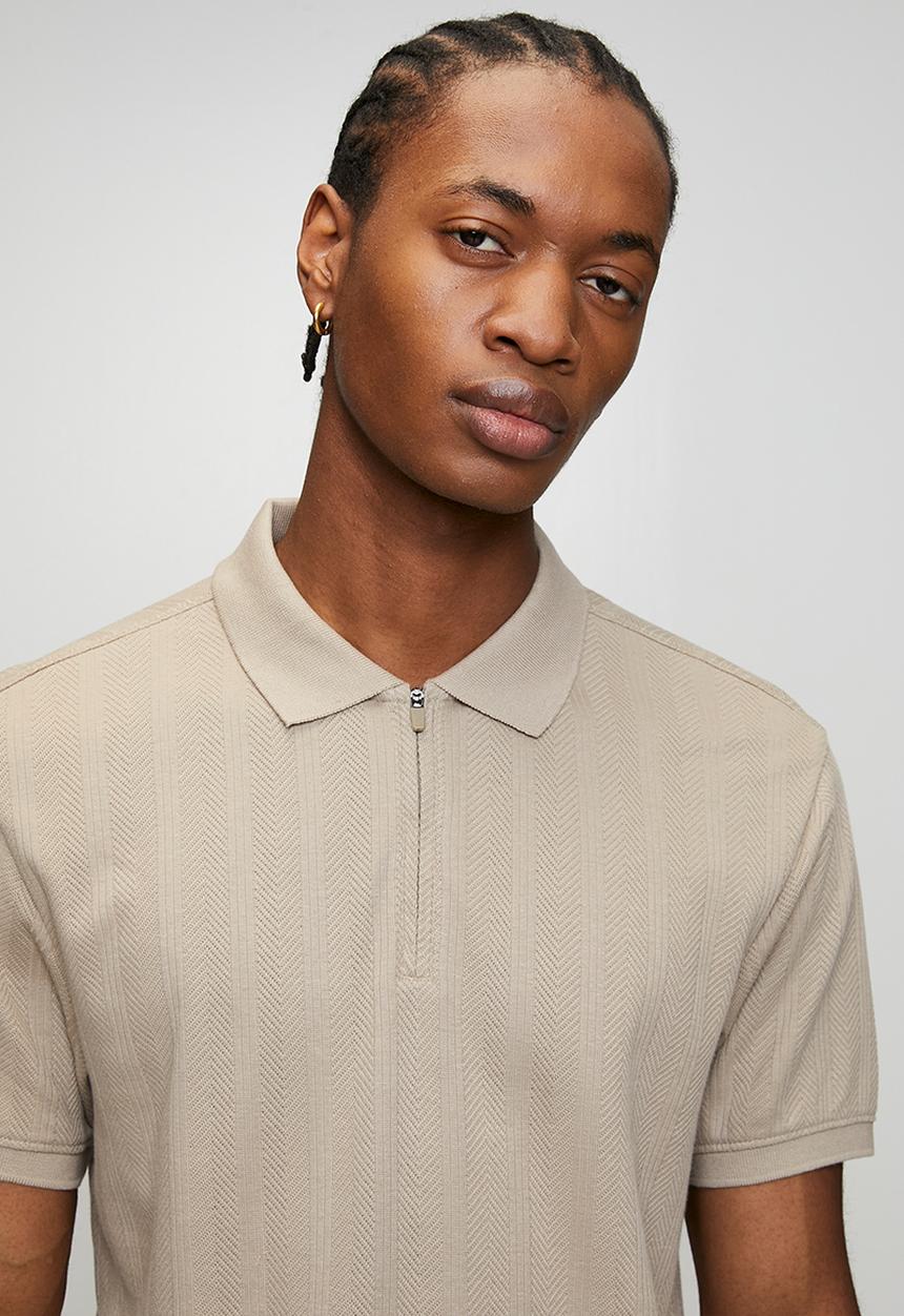 Levi’s® - Zip structure polo - vintage khaki