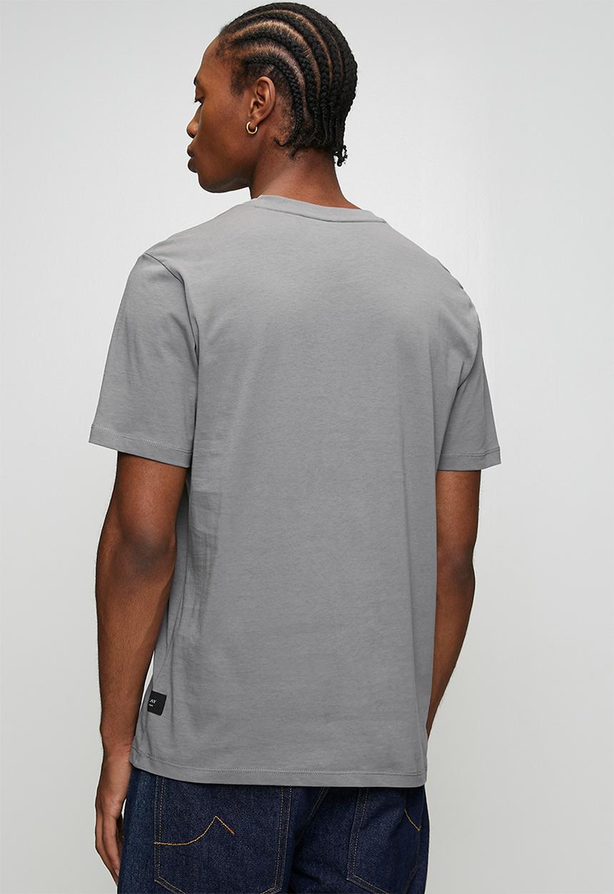 Replay - Jersey T-shirt With Logo Print - Grey
