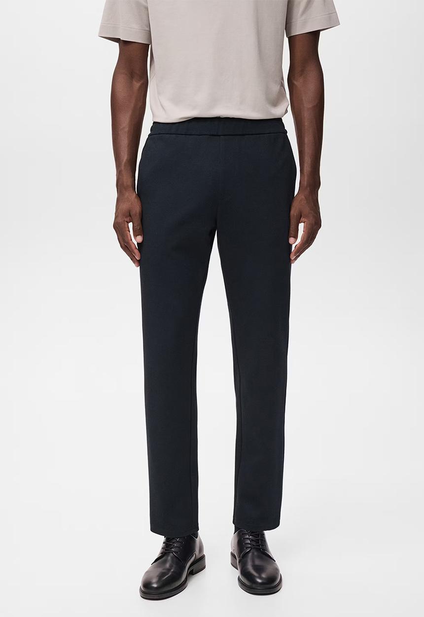 MANGO - Pantalon Jensj - Navy
