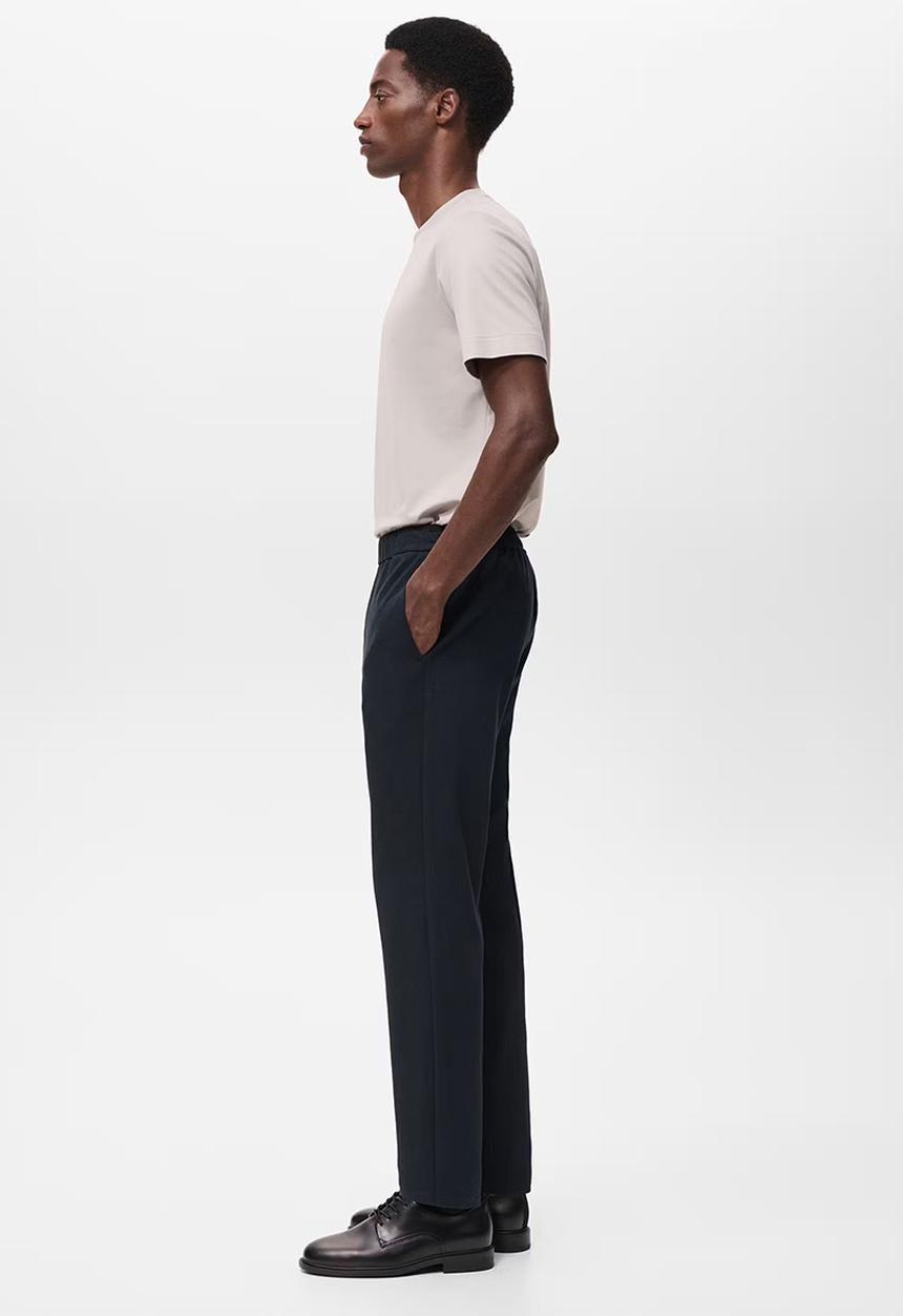 MANGO - Pantalon Jensj - Navy