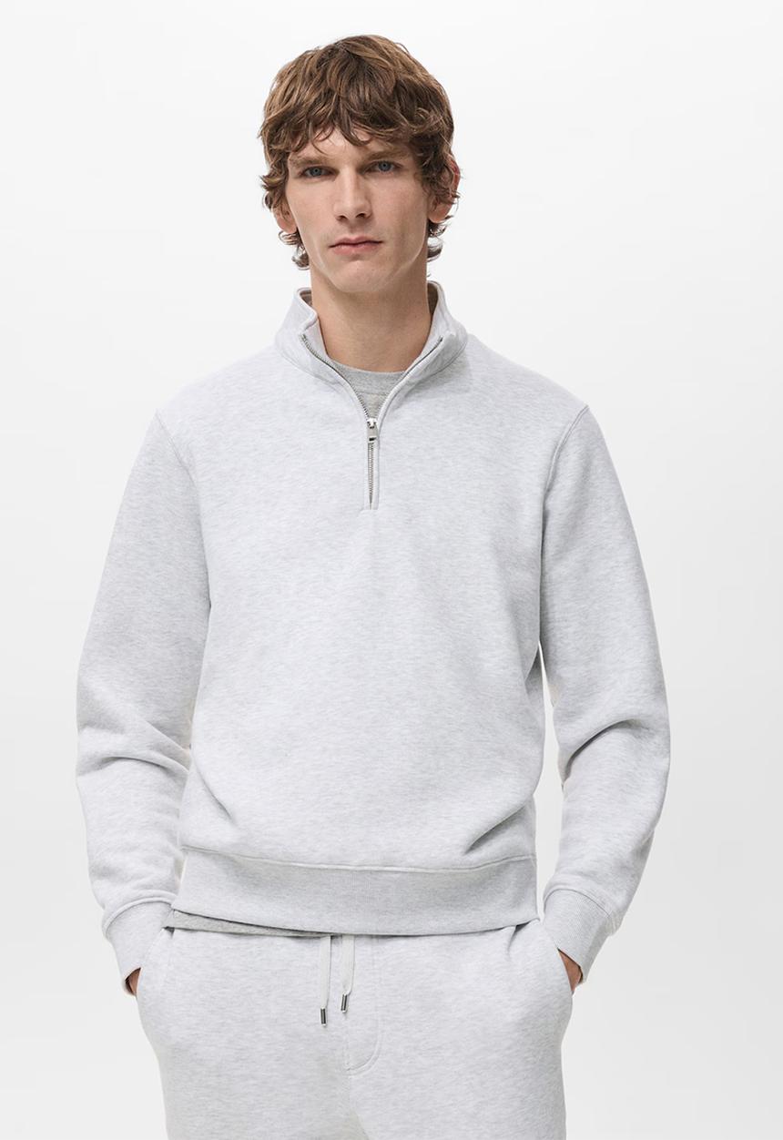 MANGO - Sweatshirtwinny - Light Grey Denim