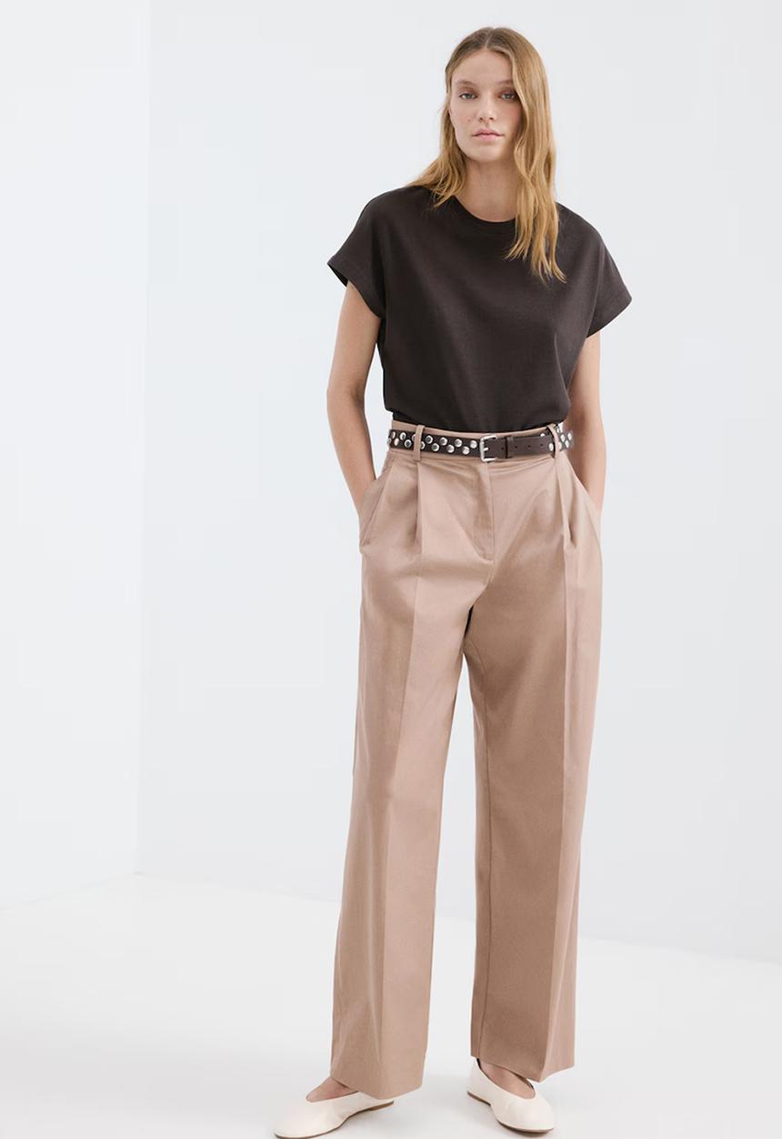 MANGO - T-shirt sevilla - brown