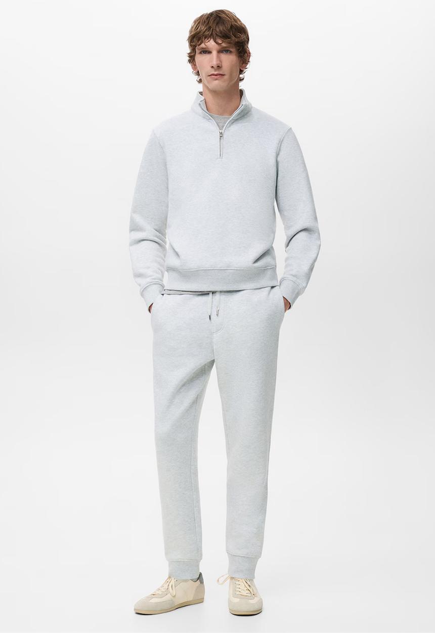MANGO - Trouserscohen - Light Grey Denim