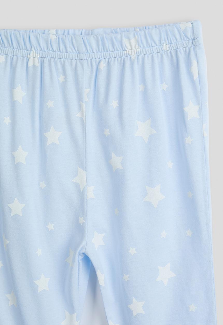 Pop Candy - Star aop pj set - columbia blue